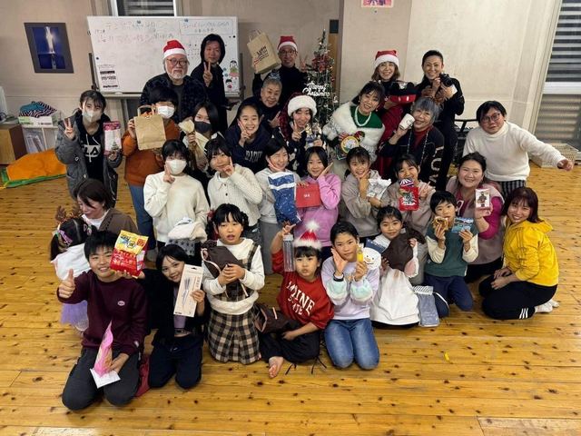 スタジオでのクリスマス会